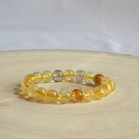 Bracelet citrine - pierres naturelles 8mm