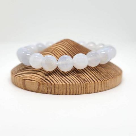 Bracelet calcdoine - pierres naturelles 8mm