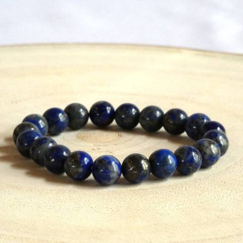 Bracelet lapis-lazuli - pierres naturelles 8mm