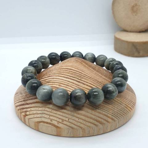 Bracelet oeil de faucon - pierres naturelles 8mm