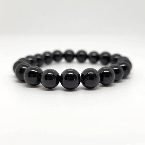 Bracelet spinelle noire - pierres naturelles 8mm