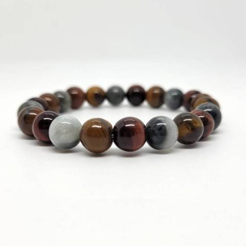 Bracelet triple protection - pierres naturelles 8mm