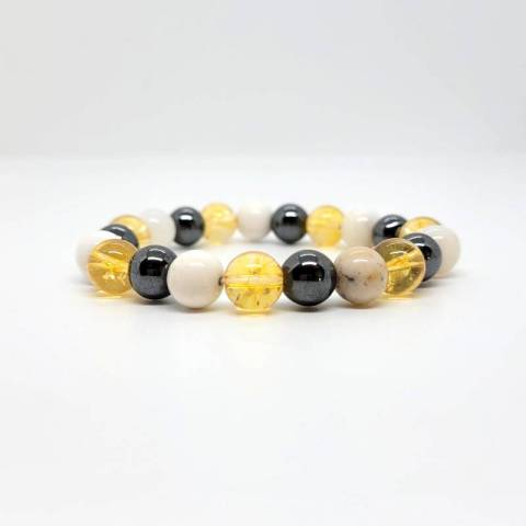 Bracelet calme et russite - pierres naturelles 8mm