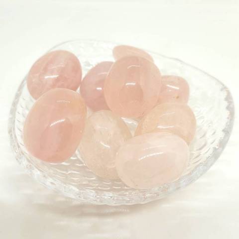 Quartz rose - pierre roule