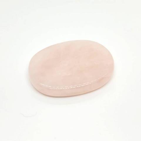 Quartz rose - pierre plate