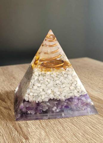 Orgonite Howlite et Am�thyste
